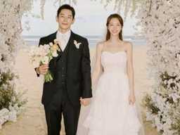 발리에서 영화처럼…온주완·방민아 극비 결혼식 사진 공개