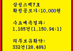 스팩공모주 삼성스팩7호 공모주청약