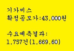 기가비스 공모주청약