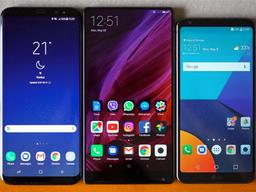 베젤리스 스마트<strong>폰</strong> 화면 비율 비교. 비율 경쟁 본격화 될까?