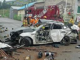 중고생 4명 숨진 안성 렌터카<strong>사고</strong> 5초전 시속 '135㎞'