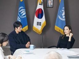 한국 찾은 안젤리나 졸리, 정우성과 진지한 투샷…무슨 얘기 나눴나?