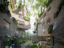 베르됭 <strong>광산</strong>가의 자연적인 재건을 구현한 실험적인 녹색 수직마을1