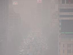 '앞이 보이지가 않아'… 최악 미세먼지 감옥에 갇혔다