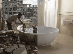 서양과 중동의 현재와 현실을 담은 비교 사진