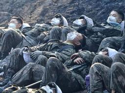 육군, '강원 산불 투입' <strong>장병</strong> 사진 공개…네티즌 비판 '봇물'