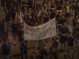홍콩에 울려 퍼진 '임을 위한 행진곡'