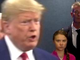 '레이저' 쏜 툰베리, 조롱한 트럼프