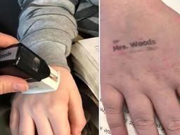 [Pick] 손등에 도장 '꾹'…한 <strong>초등학교</strong> 교사의 코로나19 예방법