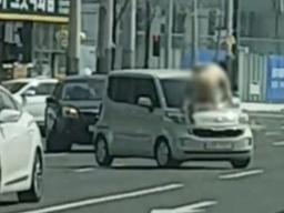 '울산 <strong>터미네이터</strong>' 입건…나체로 승용차 위에서 난동