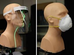 안면 보호대, 비말 확산 억제엔 ‘별무효과’