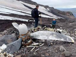 녹아내린 빙하에서 76년 전 추락한 美 폭격기 모습 드러내