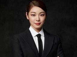 "굳건히 버티세요" 김연아, 검은 슈트+<strong>넥타이</strong>에도 빛나는 존재감