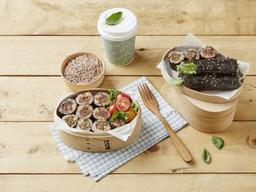 “수수 넣어 말아줘~” 봄 <strong>도시락</strong>엔 수수떡갈비 김밥