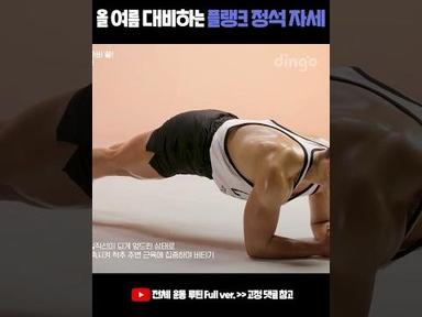 올 여름 대비해주는 플랭크 정석 자세 #Shorts