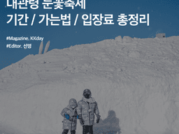 2024 대관령 눈꽃축제 기간 / 가는법 / 입장료 총정리