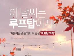 가을 바람 즐기기 딱 좋은 '루프탑 카페'