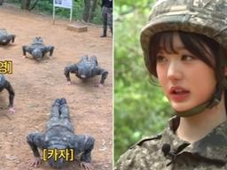 장원영, 엑소 <strong>카이</strong>와 ‘동반 입대’... 군복 입고 유격 훈련까지 (영상)