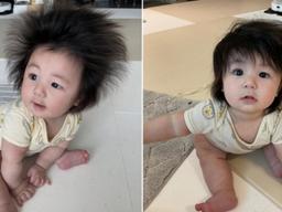 심형탁 아들 하루, 트레이드마크 파인애플 머리 사라졌다... 머리 내리고 청순 비주얼 자랑