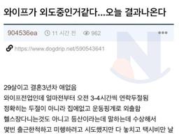 와이프가 <strong>외도</strong>중인거같다...