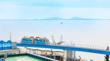 "1,000억 원 들여 11년 만에 완성했다"... 바다 위 달리는 6.1km 모노레일